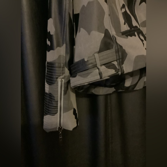 Denim 4Us Camouflage Moto Jacket NEW - Picture 10 of 11